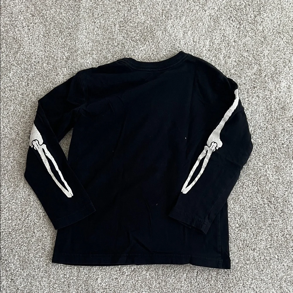 The Children's Place Black Skeleton Long Sleeve Tee
